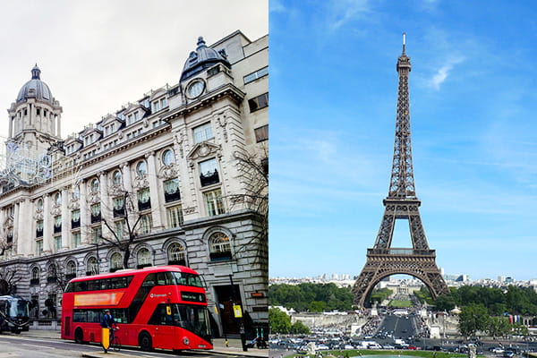 ロンドン+パリ 2都市周遊ツアー