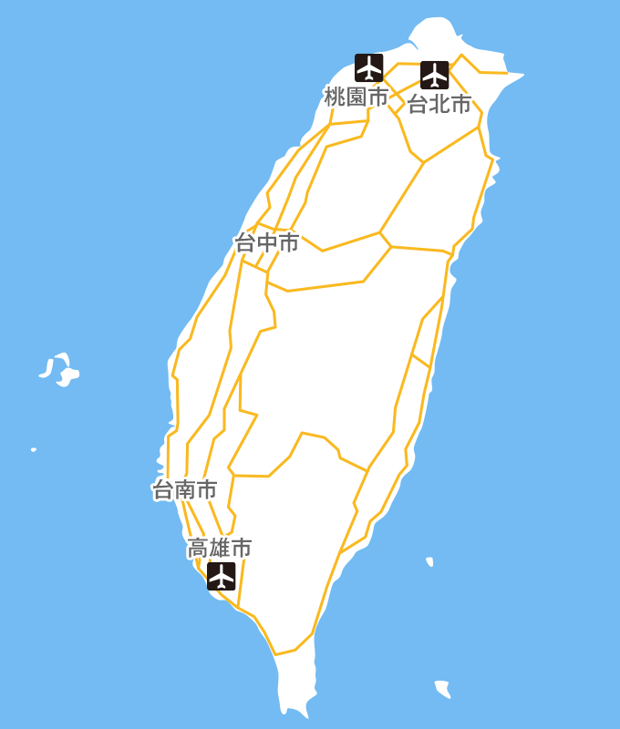 台湾 map