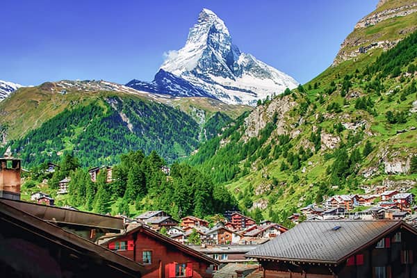 【羽田空港発】ANA・ビジネスクラス（羽田⇔ドイツ間）で行く！スイス3大名峰とハイジ村『氷河特急』で楽しむ スイス絶景紀行8日間