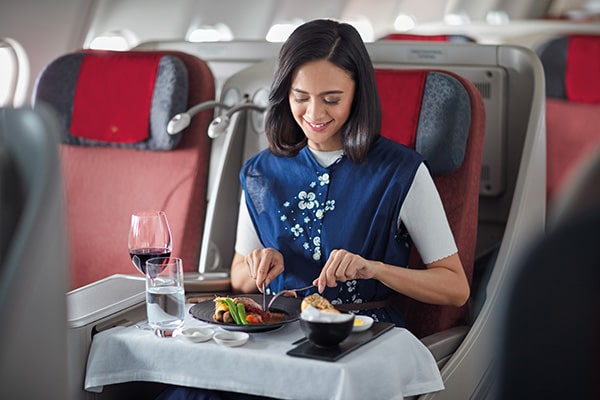 イメージ：機内での食事のクオリティ5