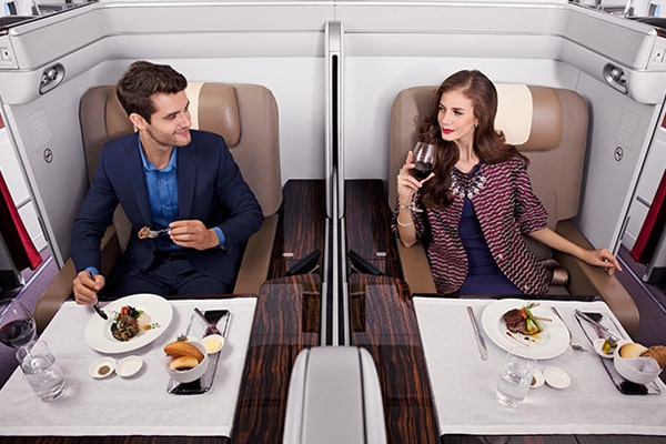 イメージ：機内での食事のクオリティ3