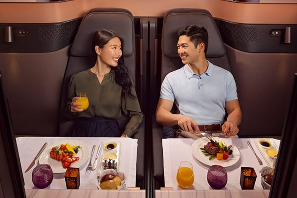 イメージ：機内での食事のクオリティ1