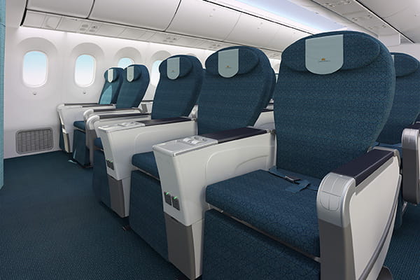 イメージ：快適な空の旅をお届けするプレミアムエコノミークラス3