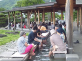 諏訪間欠泉センター足湯