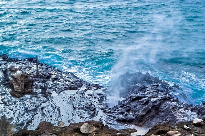 ハロナ潮吹き岩、サンディビーチ