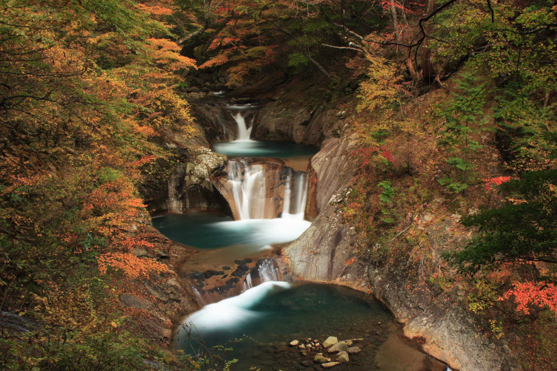 西沢渓谷 七ツ釜五段の滝