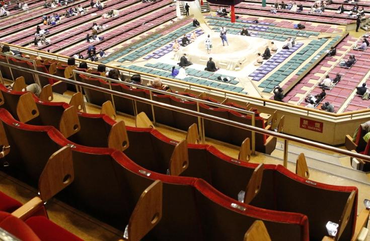 土俵全体を見渡せるから、力士の動きや作戦もよくわかります。