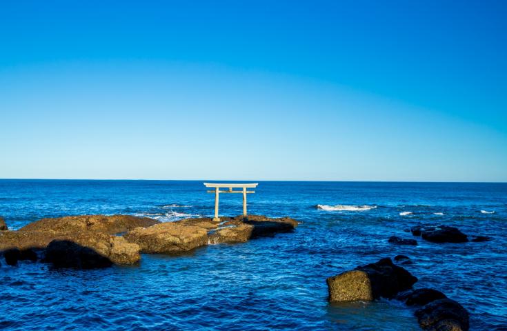 絶景のパワースポット「大洗磯前神社」