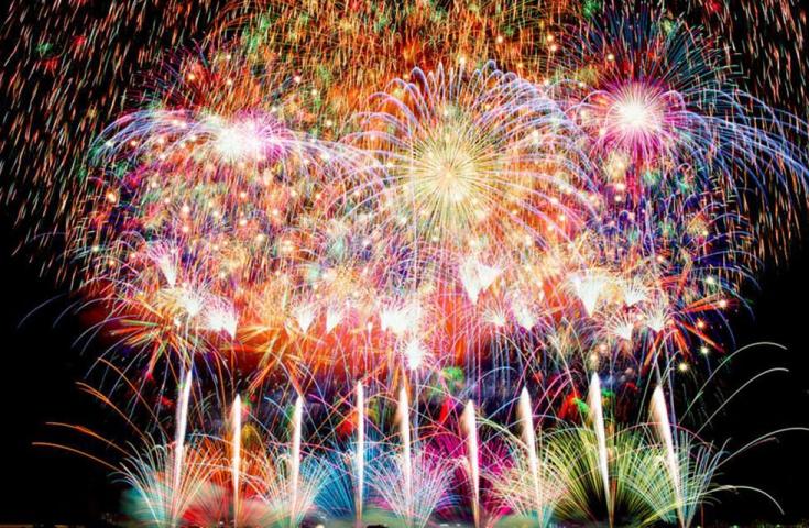 視界を埋め尽くす、光の絨毯。長岡花火は、まさに天空のスペクタクル。